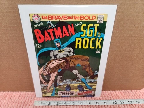 VTG 1969 DC Comics Batman #84 Comic Book "Batman & SGT Rock" July 1969