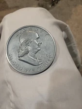 1963 Ben Franklin Half Dollar Novelty Giant 3 Inch Coin 