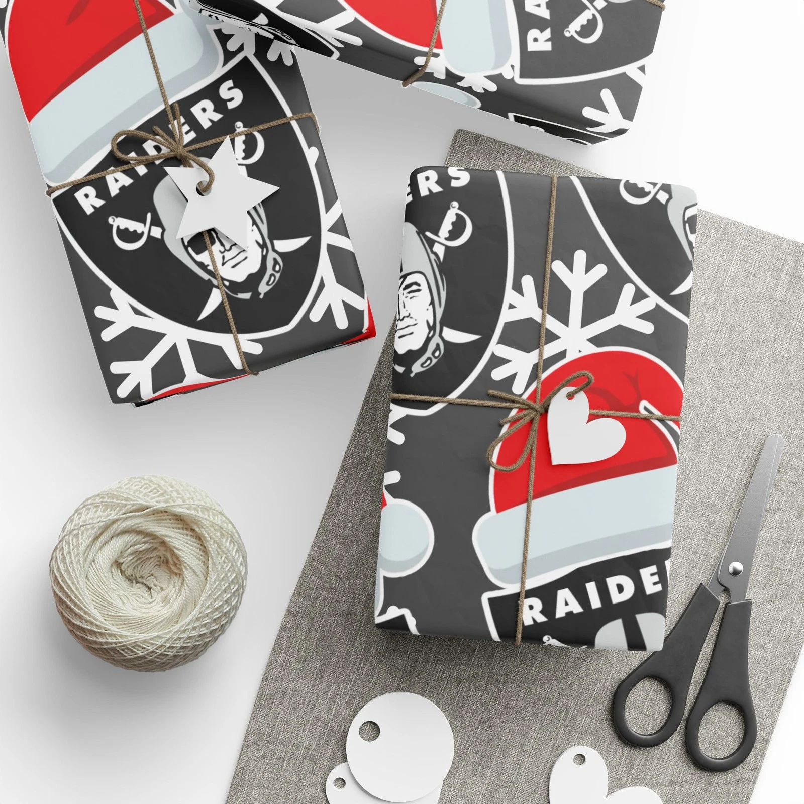 football Las Vegas Raiders Wrapping Paper Christmas Gift Wrap Football Team