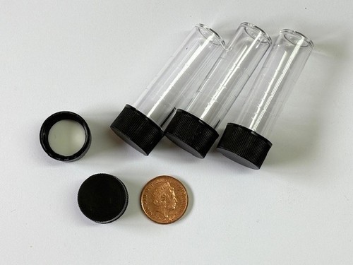 5 ml tubos de ensayo de plástico viales recipientes de muestra polvo artesanía con tapas de tornillo tubo - Imagen 31 de 35