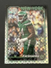 2024 Topps Chrome #238 Olu Fashanu X-Fractor Rookie New York Jets