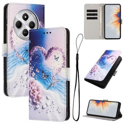 For Redmi 14C 4G / A4 / A3 Pro Color Drawing Pattern Leather Phone Case