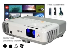3LCD Projector for Family Movie Nights, Parties, Gatherings 2400 Lumens 2160p 🍿