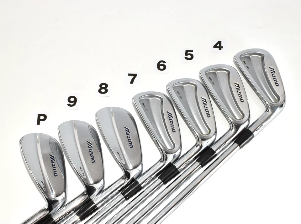 Mizuno 7p MP-30 4-5-6-7 MP-33 8-9-Pw RH Golf Men Club Iron Set Stiff Regular SR - Image 2 of 4