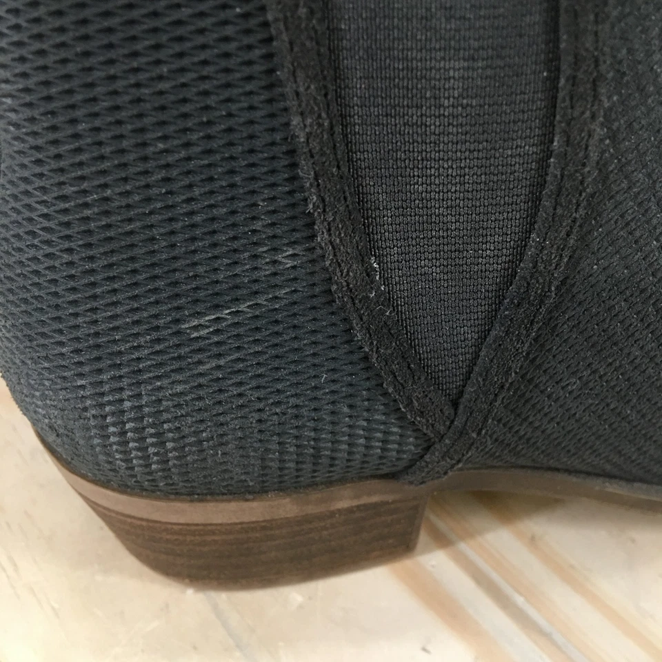 Kensie Boots Womens 7 M Gerona Casual Zip Ankle Boot Black Leather Low Heels - Image 4 of 4