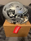 Brock Bowers Signed Raiders Full Size Speedflex Helmet Beckett COA