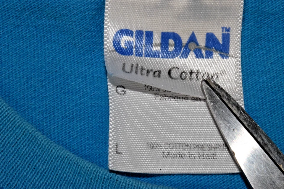 Camiseta Vintage Gildan Talla L Y2K Turquesa Jello Galería Museo Leroy Nueva York Foto 4 de 4