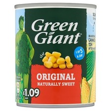 Green Giant Original Sweetcorn Naturally Sweet & Delicious Taste (12 x 198g) 8.83 per kilo