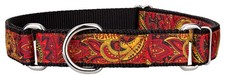 Country Brook Petz Fire Paisley Ribbon Martingale Collar