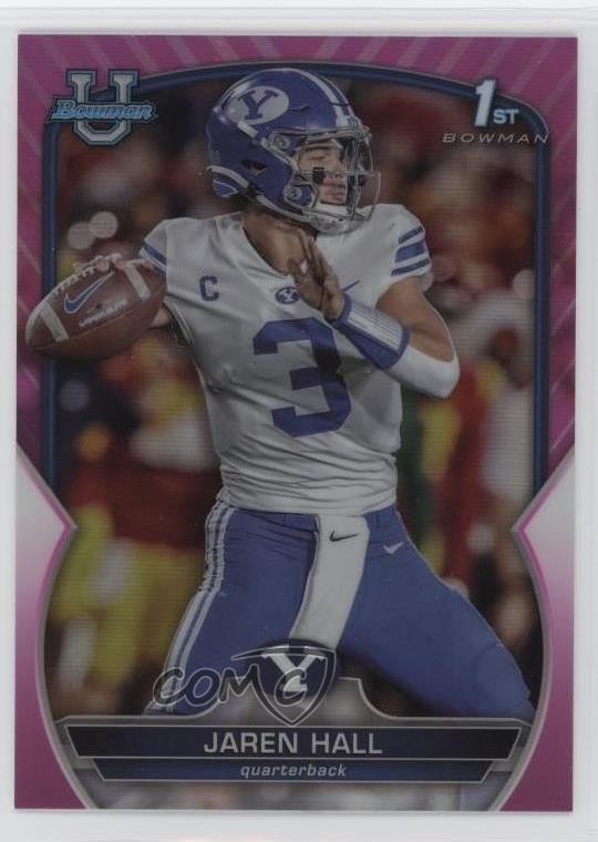 2022 Bowman U Chrome Pink Refractor Jaren Hall #85 1k3p