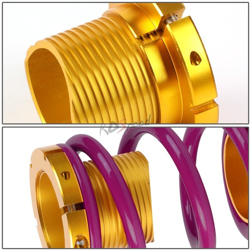 4Pc Front+Rear 1"-4" Lowering Coilover Kit w/Purple Spring for 06-11 Honda Civic - Picture 3 of 5