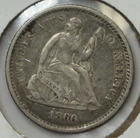 1860-O H10c Seated Liberty Half Dime ** HE3228 ** Tougher Date