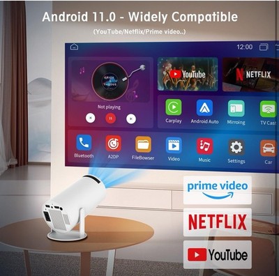 Projector Multimedia Ultra HD High Dynamic Range Smart Portable