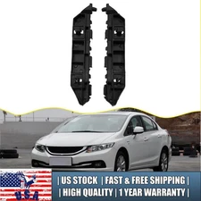 71198-TS6-H01 LH+RH Front Bumper Retainer Bracket For 2012-15 Honda Civic Sedan