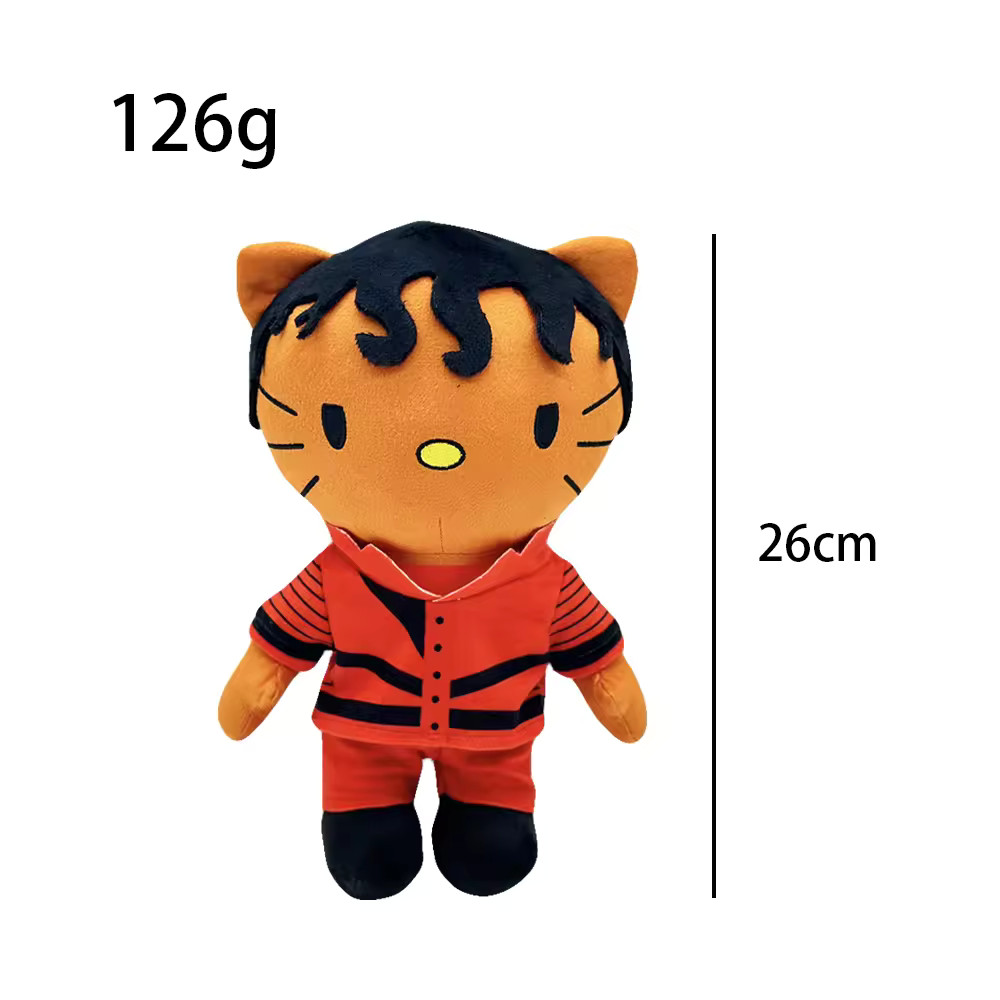 Pop Star Michael Jackson Hello Kitty Custom Plush Stuffed Toy Room Decor Gift