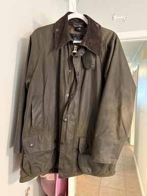 Barbour Men's Classic Beaufort Waxed Cotton Jacket Size C40 | eBay