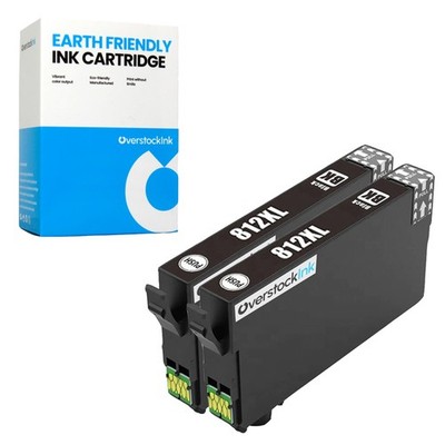 2-Pack Compatible OSI T812XL Black Ink for Epson WorkForce Pro EC-C7000 WF-7310