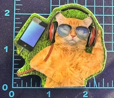 Hip Hop Kitty Cat Living His Best Life! - Vinyl Decal Sticker Bomb Humor Music