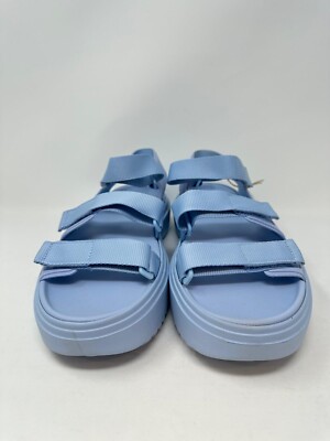 adidas Women's Slyn Platform Sandals JI4087 - US:10, Glow Blue, J2