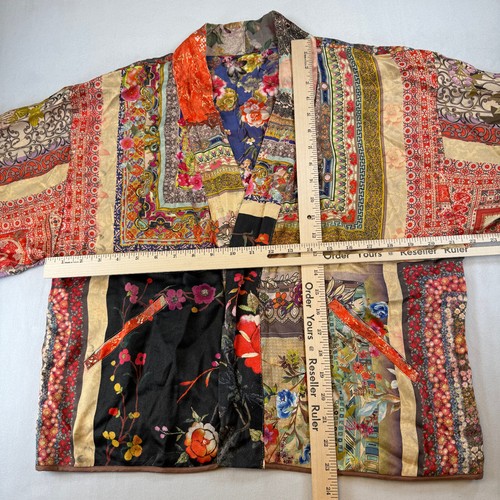 Neu mit Etikett Johnny Was Wende Kallaway Pathchwork Flora Kimono Jacke Seitentasche XS - Bild 21 von 23