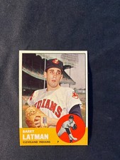 Beautiful pack fresh 1963 Topps Est NMMT  or better #426 Barry Latman #1