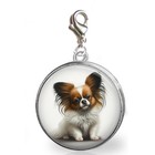Papillon Puppy Dog Charm for Bracelets Family Furbaby Love Handcrafted Gift
