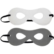 Child White/Gray Reversible Superhero Mask  HALLOWEEN KIDS COSTUME PARTY MASK