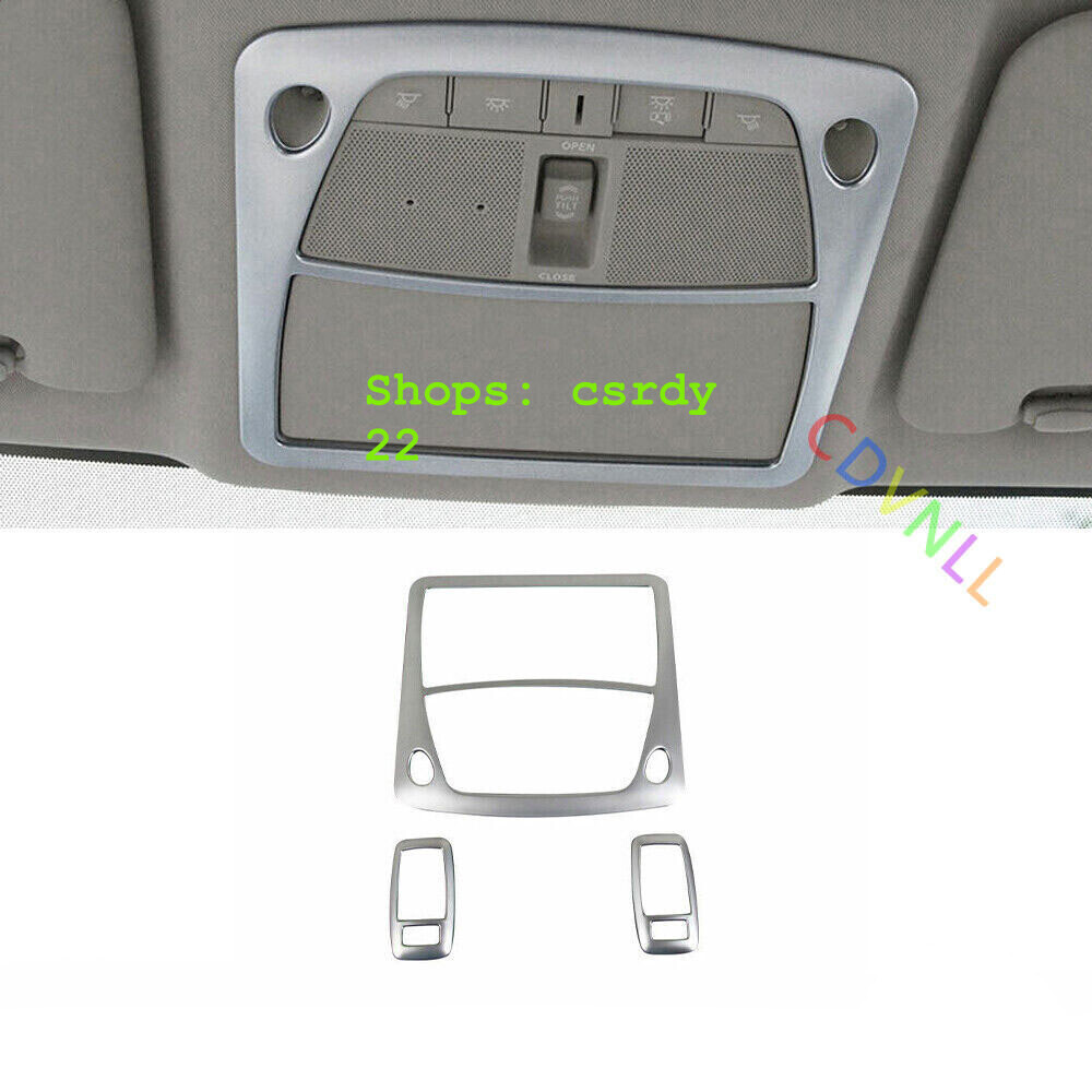 For Nissan Altima Teana 13-18 Matte Silver Car Roof Read Light Decor Cover Trim