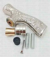 Silver Brass Designer Victorian Head Handle for Wooden Walking Stick ONLY HANDLE
