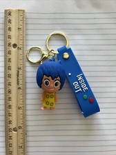 Joy From Inside Out 2 Disney Rubber  Metal Keychain New Fast Shipping 