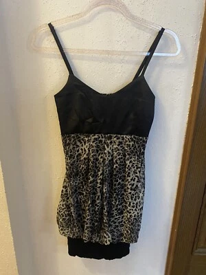 Colours of the World Damen Kleid langes Oberteil Mini Kleid Leoparden Muster 34 - Bild 1 von 4