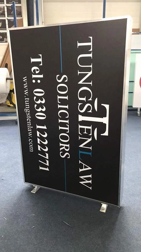 LED Leuchtreklame 2-seitig 90cm x 40cm inkl. Druck und Entwurf - Sonderangebot - Bild 3 von 4