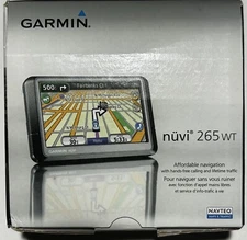 Garmin NUVI 265WT Automotive Mountable GPS w/ Box & Documentation