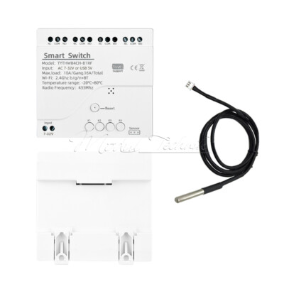 Tuya Smart Temperature Humidity Switch Module Sensor Work With Alexa Google Home