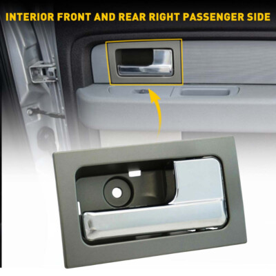 Chrome Interior Door Handle For 2009-2014 Ford F150 - Front Or Rear, Left/Driver Side