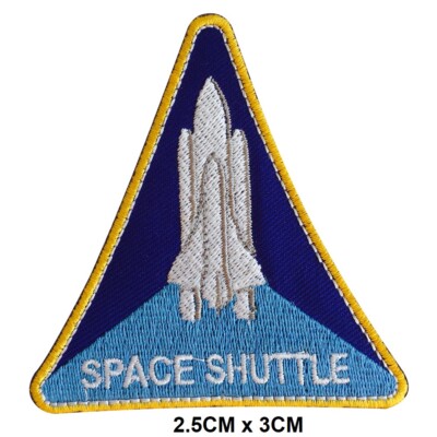 SPACE SHUTTLE gestickter Patch Applikation zum Aufbügeln/Aufnähen für Kleidung