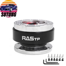 Universal Car Steering Wheel Quick Release HUB Adapter Snap Off Boss Kit Black