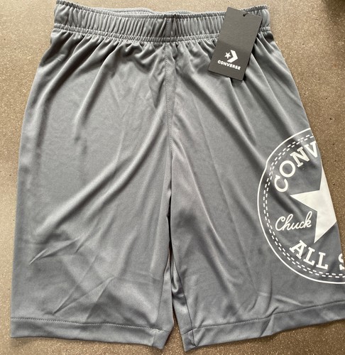 Chicos S 8 10 Converse Gris baloncesto Atlético Pantalones Cortos Nuevo  Nuevo Con Etiquetas $25 Chuck Taylor | eBay