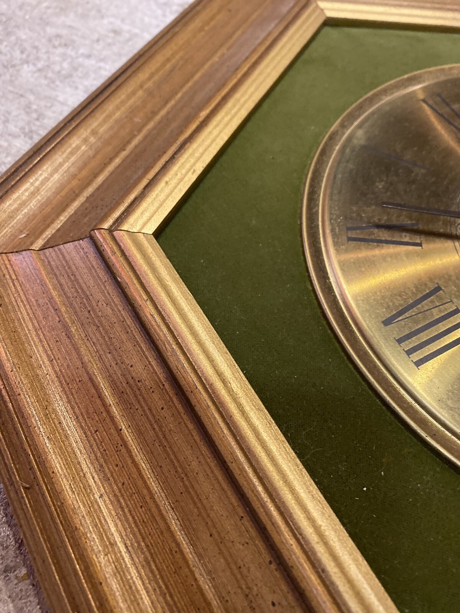 Original Seth Thomas Clock Wall Clock Mid Century Modern Vintage
