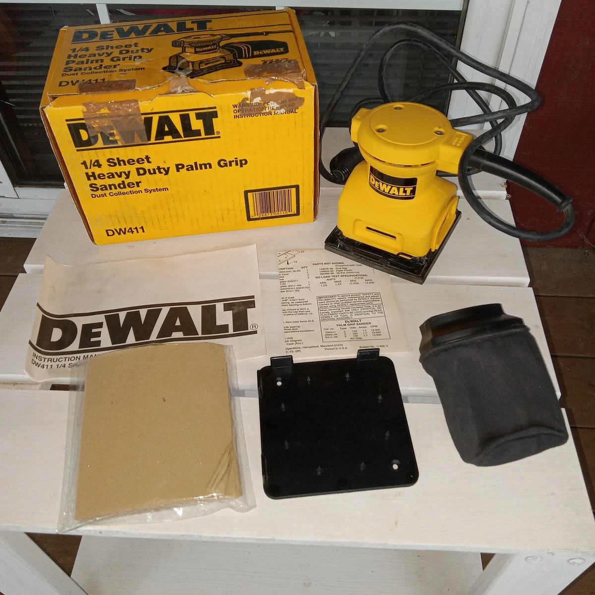 Dewalt palm grip sander dw411 deals