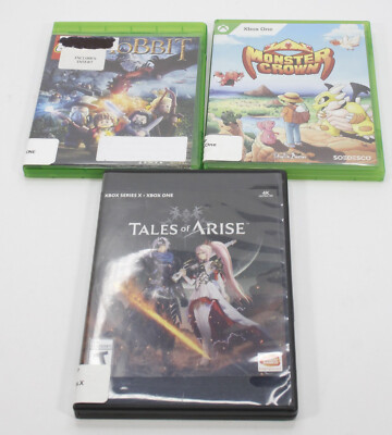 [3 Game Lot] Xbox One - Lego Hobbit, Monster Crown, Tales of Arise 