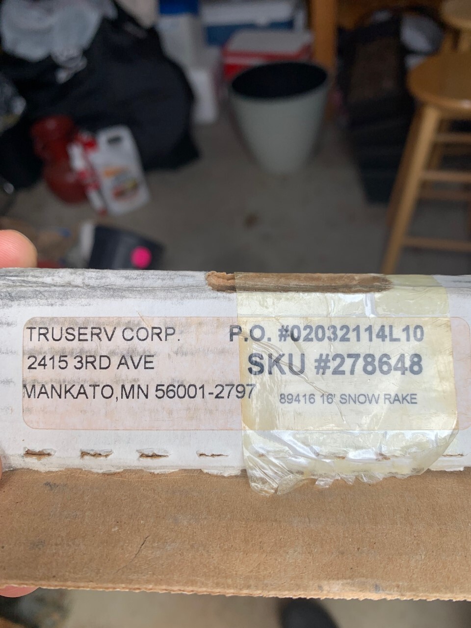 Garelick 89416 16Foot Aluminum Snow Roof Rake With 7Inch by 24Inch