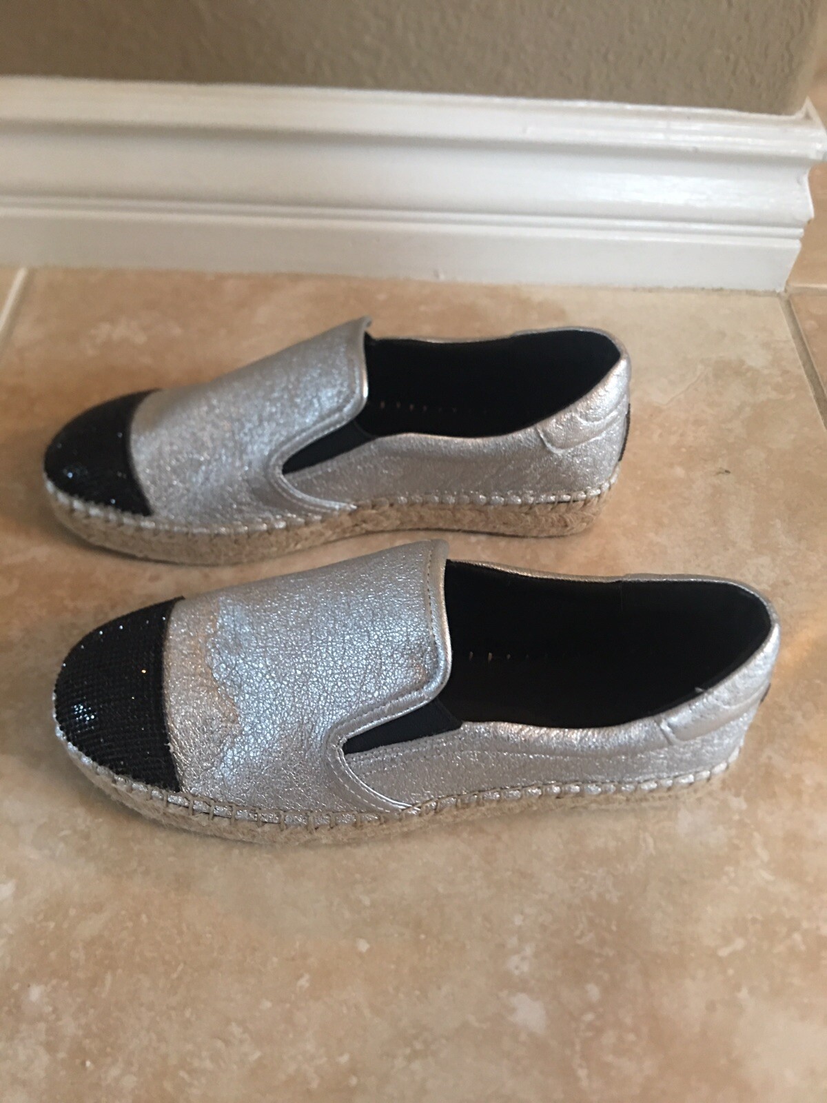 KENDALL and KYLIE Women's Joss Embellished Espadrilles Silver Silver Silver Size 8 Retail 110 149cd2 KENDALL and KYLIE Women's Joss Embellished Espadrilles Silver Silver Silver Size 8 Retail 110 149cd2