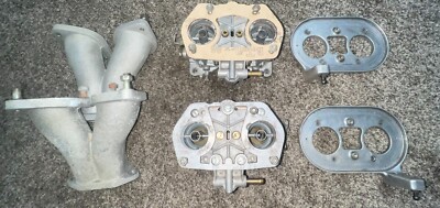 Used VW Italian made Parts for Dual Weber 40 IDF Kit