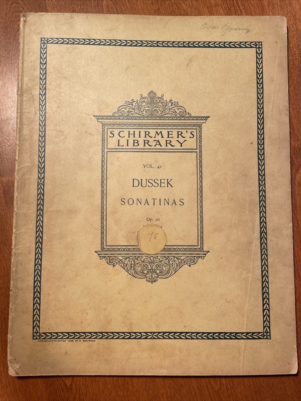 Dussek Sonatinas, sheet music