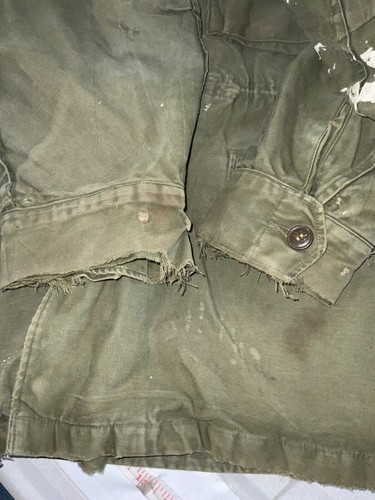Chaqueta Aerotransportada Militar De Colección Estados Unidos Talla Grande Verde Era Vietnam Años 60 70 - Imagen 12 de 17