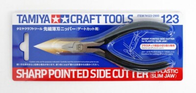 BS Tamiya CRAFT TOOLS 74123 SLIM JAW SHARP POINTED SIDE CUTTER FOR PLASTIC Model