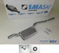 Imasaf Auspuff Mitteltopf+Anbauteile für VW Golf 2 Syncro 1.8 66KW+72KW BJ 86-92