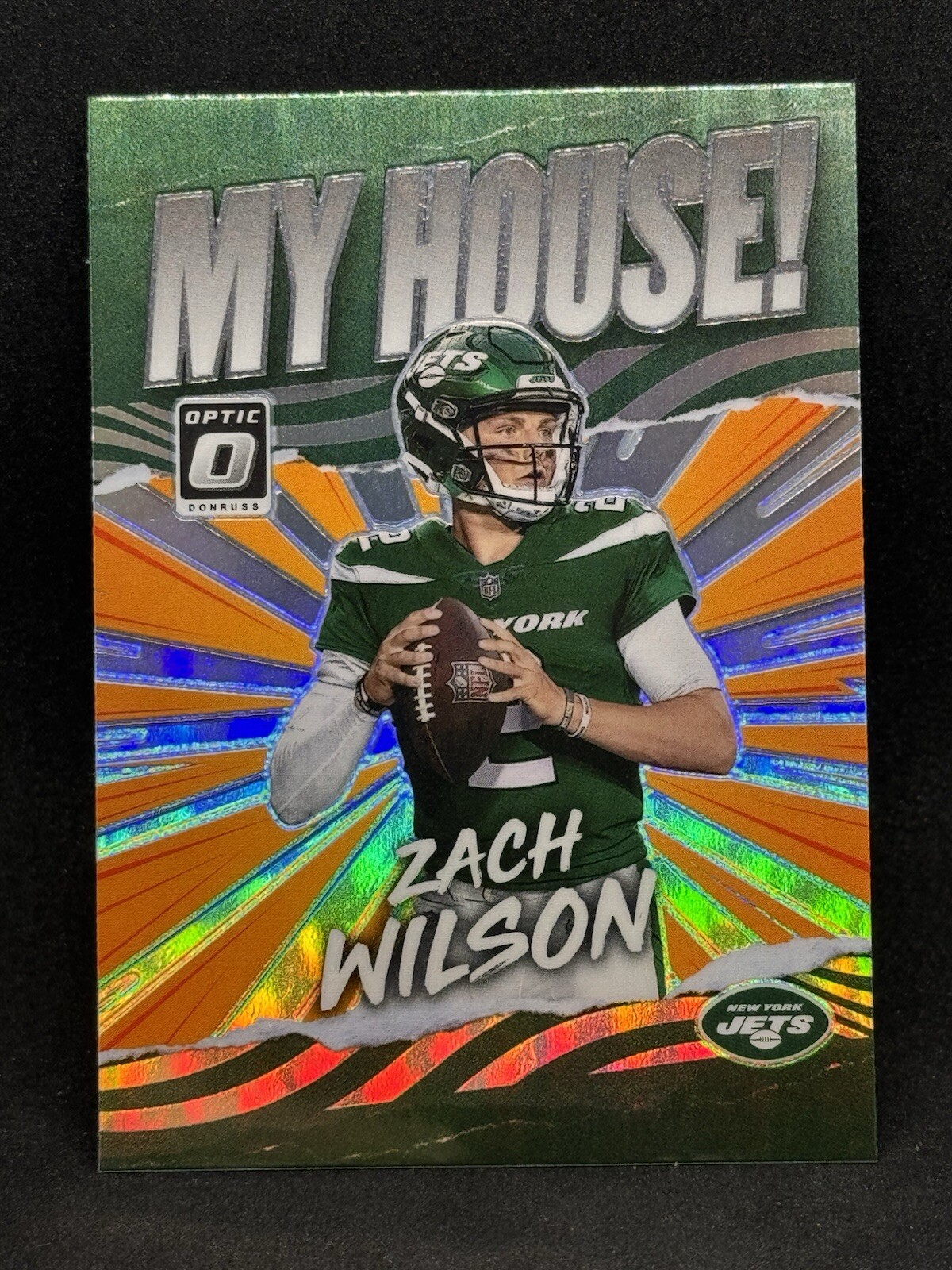 Zach Wilson 2021 Donruss Optic My House! #MH-2 Refractor - Jets
