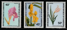 Cameroun    1972    Sc # 551-53    Flowers    MNH    OG